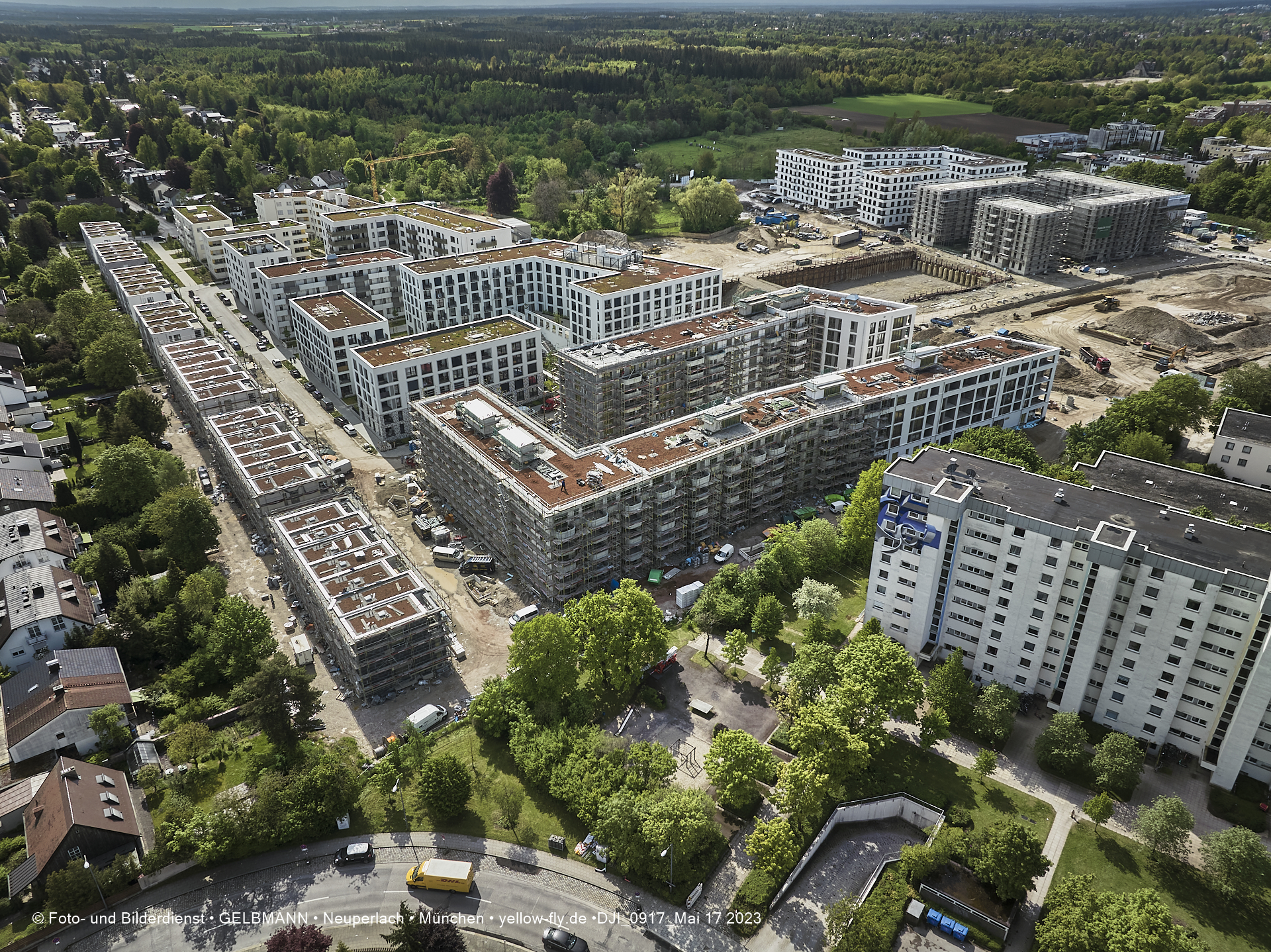 17.05.2023 - Pandion Verde und Baustelle Alexisquartier in Neuperlach